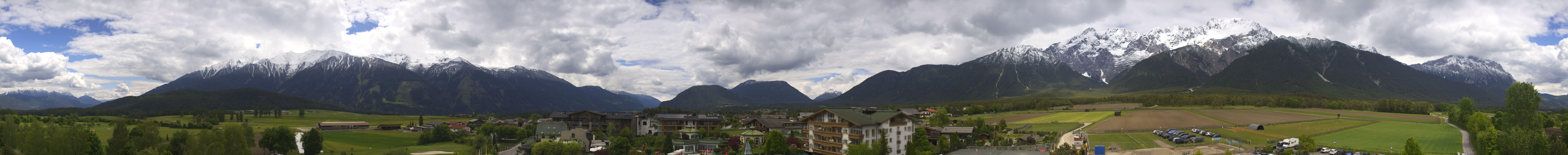 Archiv Foto Webcam Alpenresort Schwarz: Mieminger Plateau