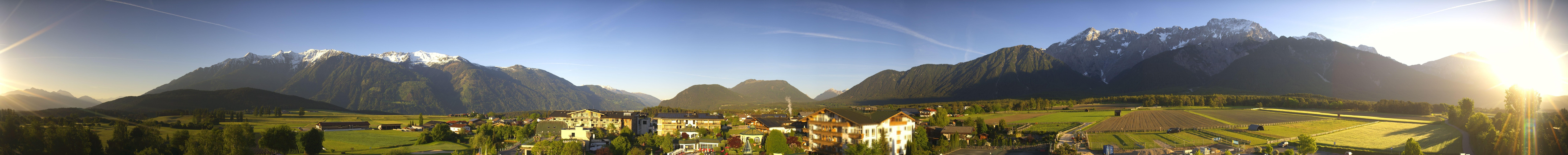 Archiv Foto Webcam Alpenresort Schwarz: Mieminger Plateau