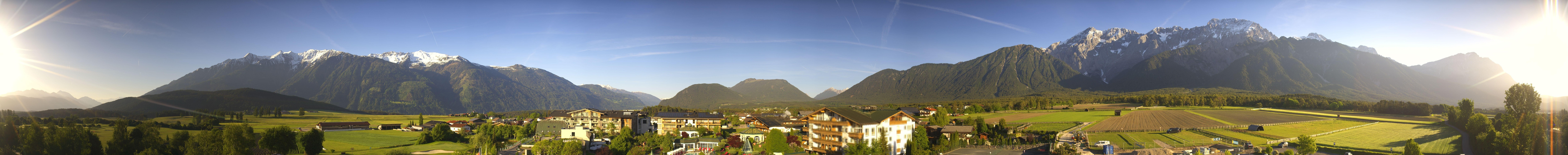 Archiv Foto Webcam Alpenresort Schwarz: Mieminger Plateau