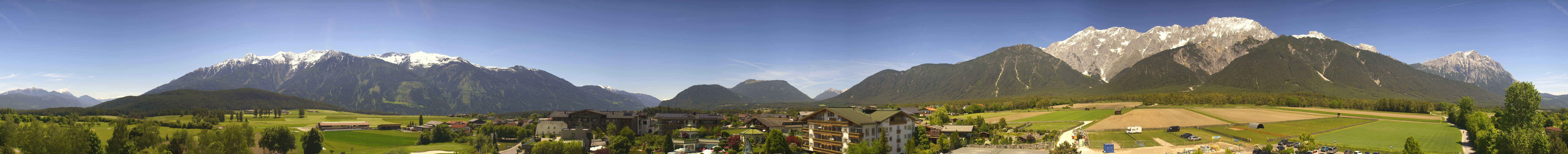 Archiv Foto Webcam Alpenresort Schwarz: Mieminger Plateau