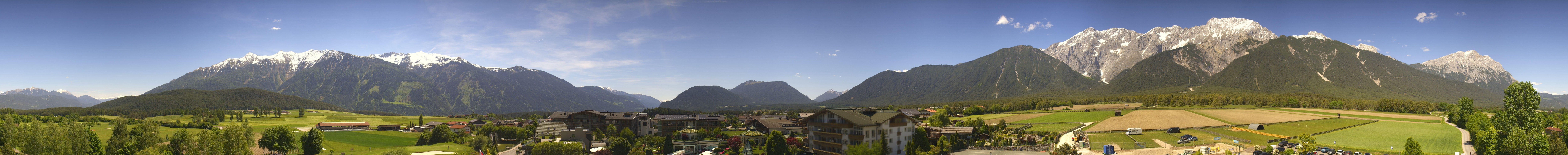Archiv Foto Webcam Alpenresort Schwarz: Mieminger Plateau
