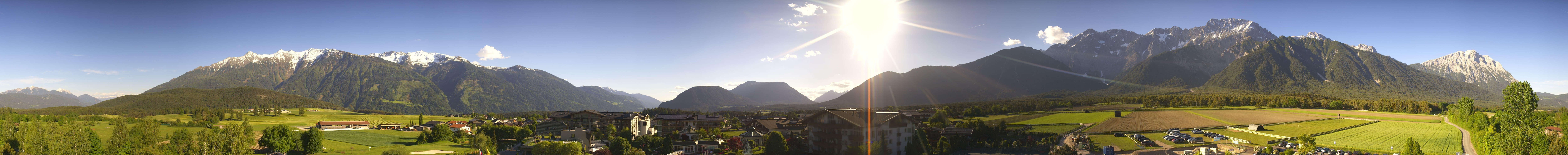 Archiv Foto Webcam Alpenresort Schwarz: Mieminger Plateau