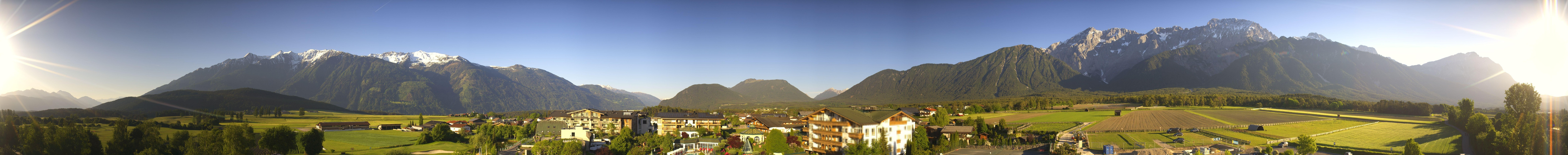 Archived image Webcam Alpenresort Schwarz at Mieming Plateau