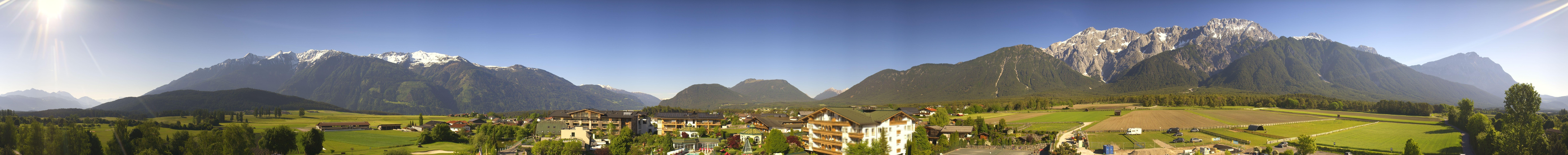 Archived image Webcam Alpenresort Schwarz at Mieming Plateau