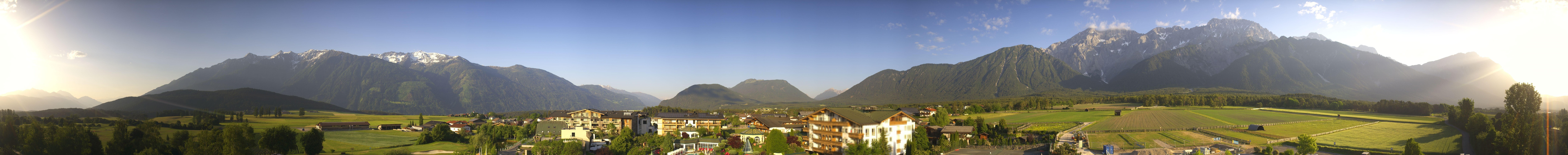 Archiv Foto Webcam Alpenresort Schwarz: Mieminger Plateau
