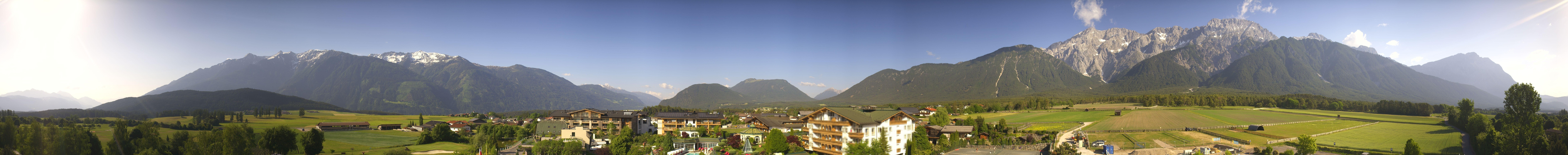 Archiv Foto Webcam Alpenresort Schwarz: Mieminger Plateau