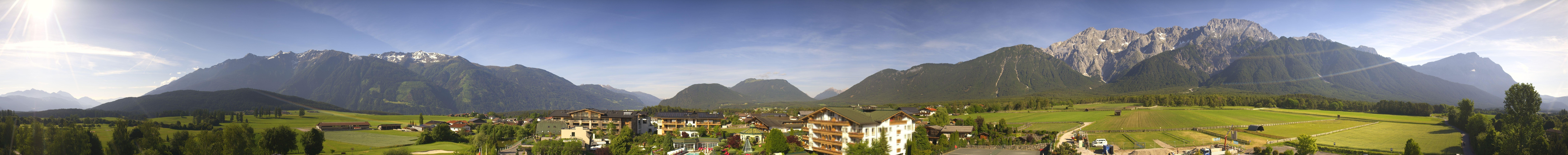 Archived image Webcam Alpenresort Schwarz at Mieming Plateau