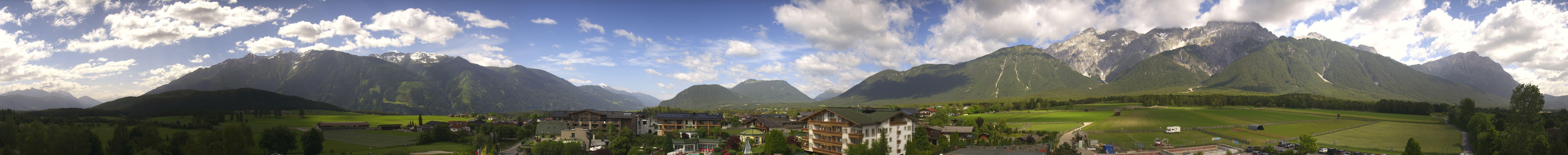 Archiv Foto Webcam Alpenresort Schwarz: Mieminger Plateau