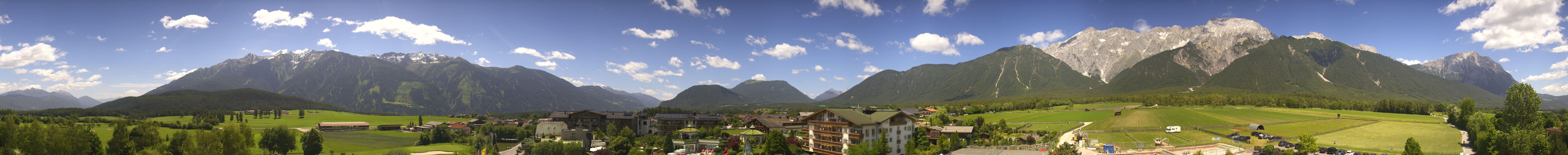 Archiv Foto Webcam Alpenresort Schwarz: Mieminger Plateau