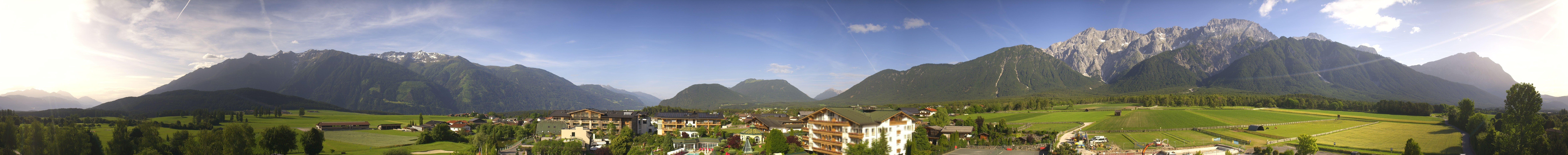 Archived image Webcam Alpenresort Schwarz at Mieming Plateau