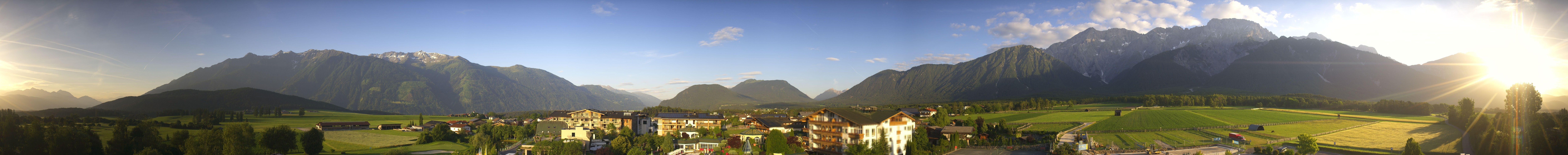 Archiv Foto Webcam Alpenresort Schwarz: Mieminger Plateau