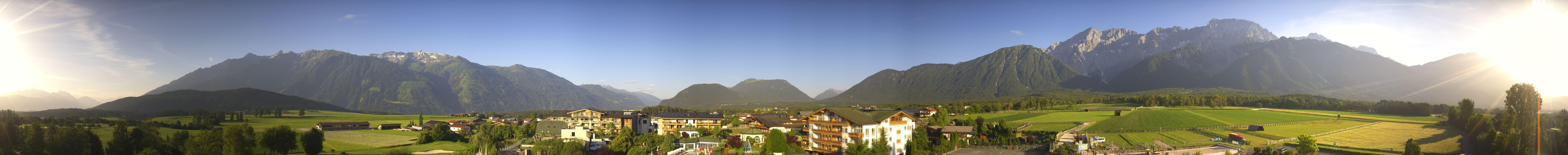 Archiv Foto Webcam Alpenresort Schwarz: Mieminger Plateau