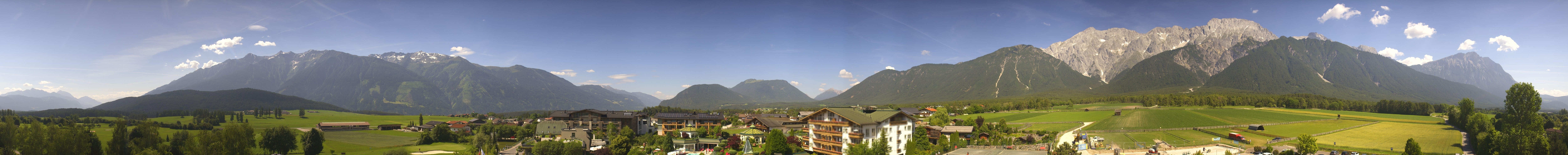 Archiv Foto Webcam Alpenresort Schwarz: Mieminger Plateau