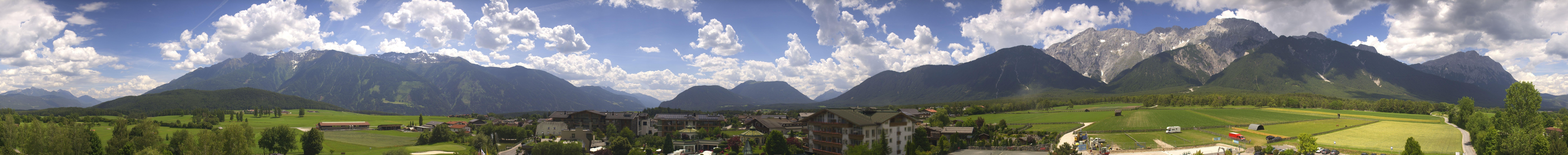 Archiv Foto Webcam Alpenresort Schwarz: Mieminger Plateau
