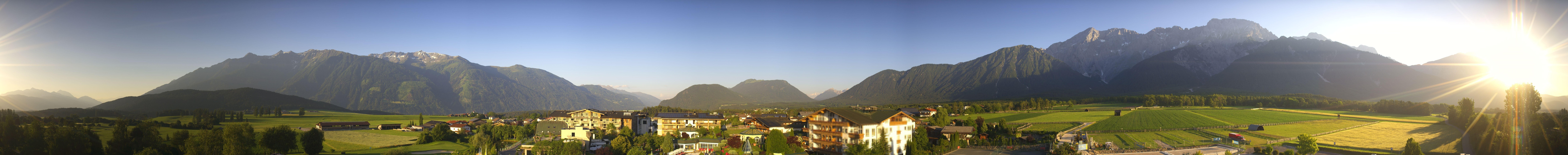 Archiv Foto Webcam Alpenresort Schwarz: Mieminger Plateau