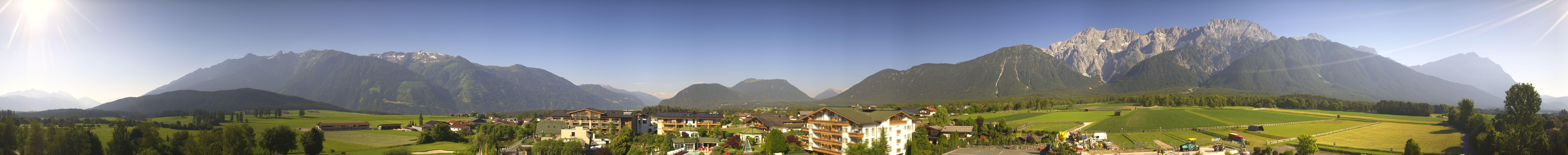 Archiv Foto Webcam Alpenresort Schwarz: Mieminger Plateau