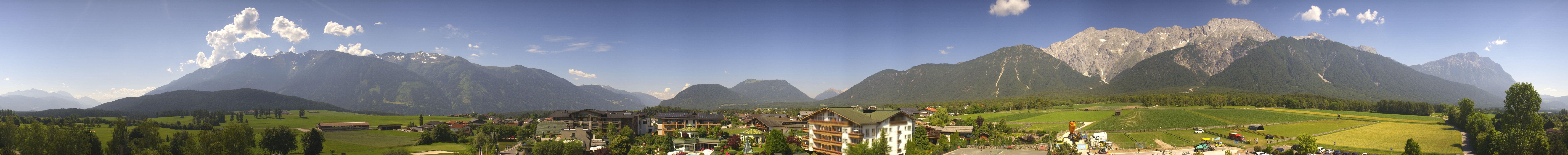 Archiv Foto Webcam Alpenresort Schwarz: Mieminger Plateau
