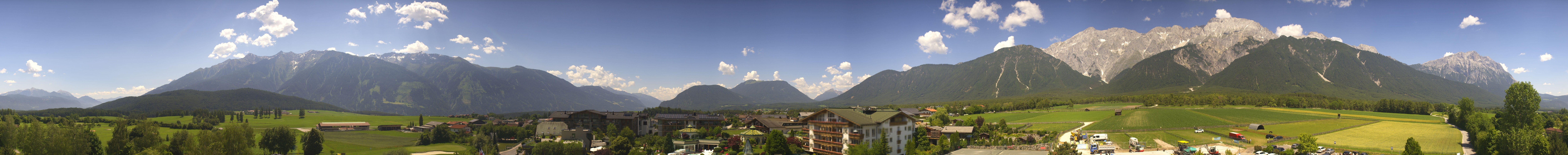 Archiv Foto Webcam Alpenresort Schwarz: Mieminger Plateau