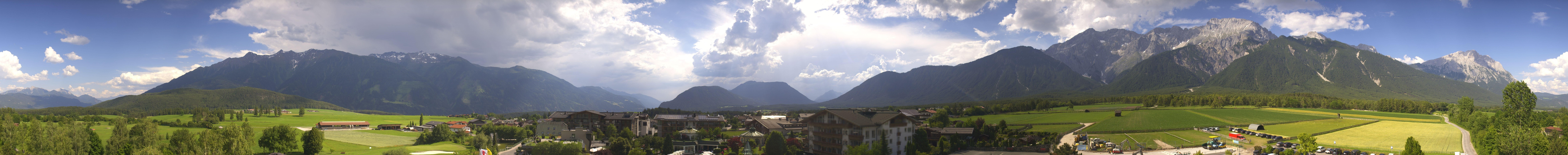 Archiv Foto Webcam Alpenresort Schwarz: Mieminger Plateau