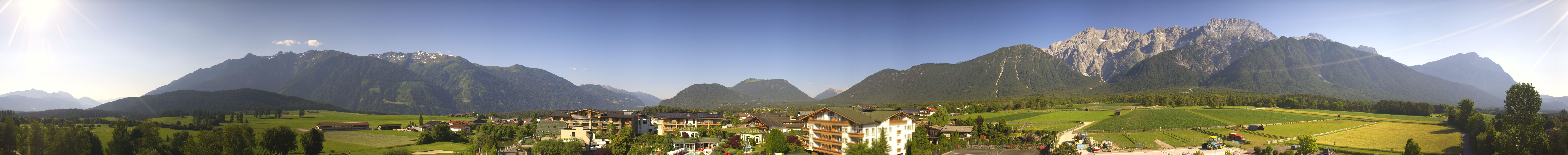 Archived image Webcam Alpenresort Schwarz at Mieming Plateau