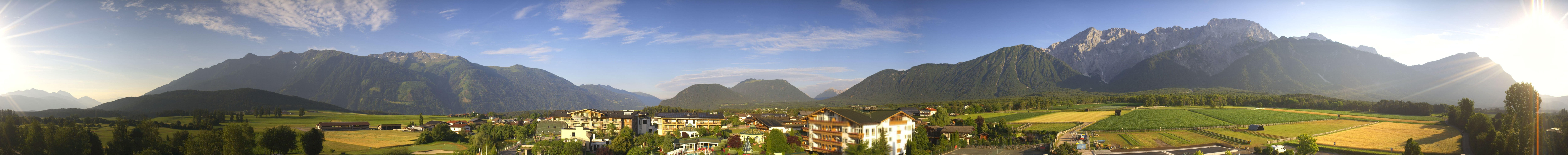 Archiv Foto Webcam Alpenresort Schwarz: Mieminger Plateau