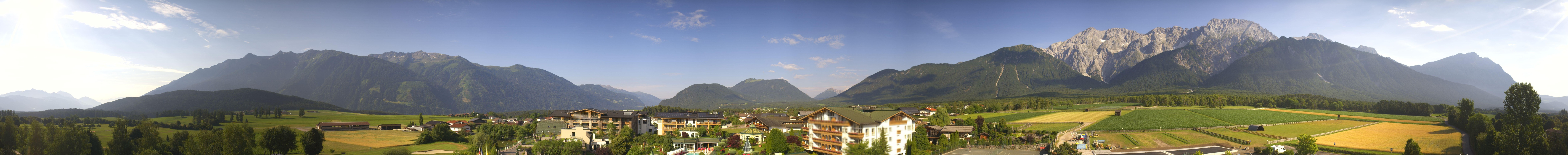 Archiv Foto Webcam Alpenresort Schwarz: Mieminger Plateau