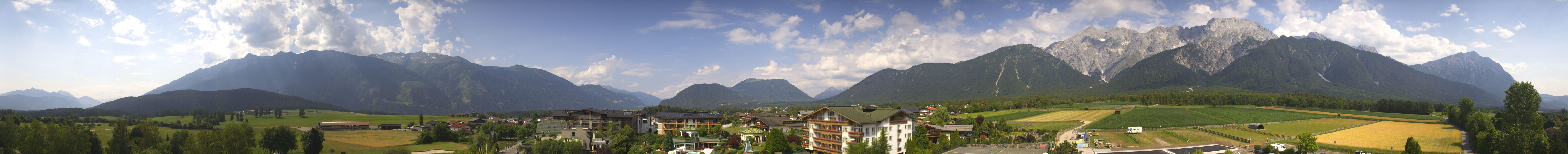 Archiv Foto Webcam Alpenresort Schwarz: Mieminger Plateau
