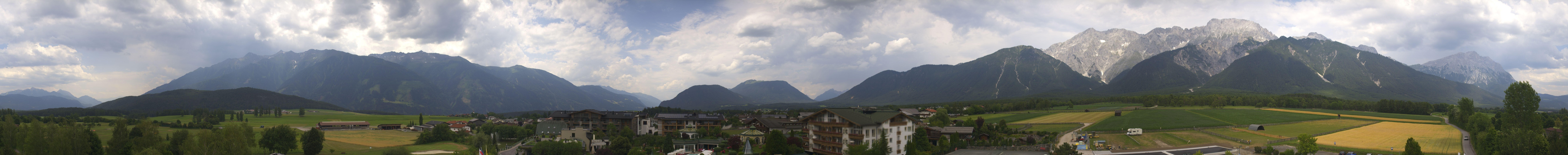 Archiv Foto Webcam Alpenresort Schwarz: Mieminger Plateau