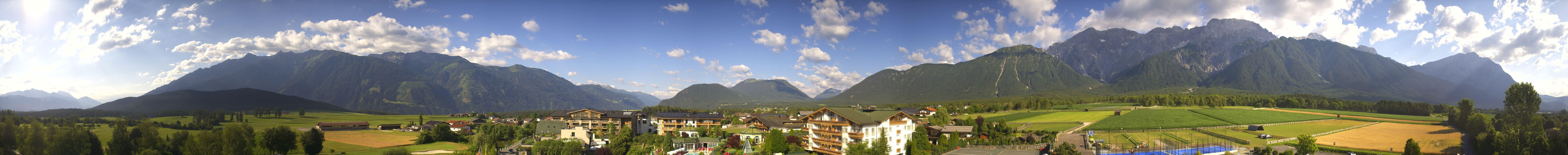 Archiv Foto Webcam Alpenresort Schwarz: Mieminger Plateau