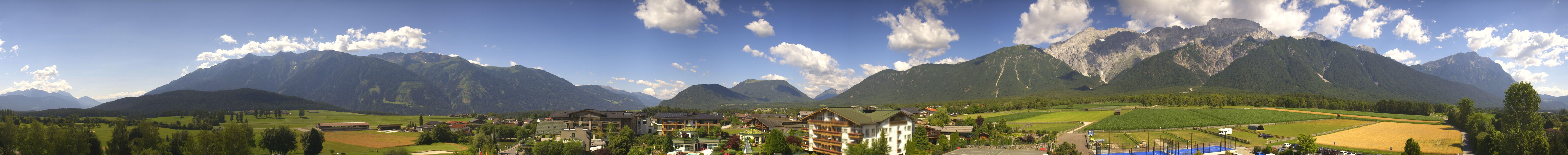Archiv Foto Webcam Alpenresort Schwarz: Mieminger Plateau