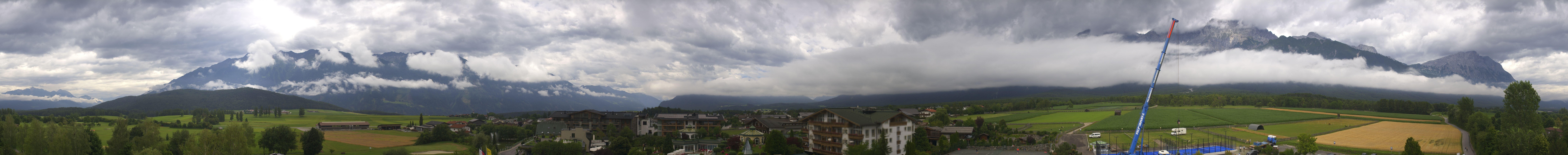 Archiv Foto Webcam Alpenresort Schwarz: Mieminger Plateau