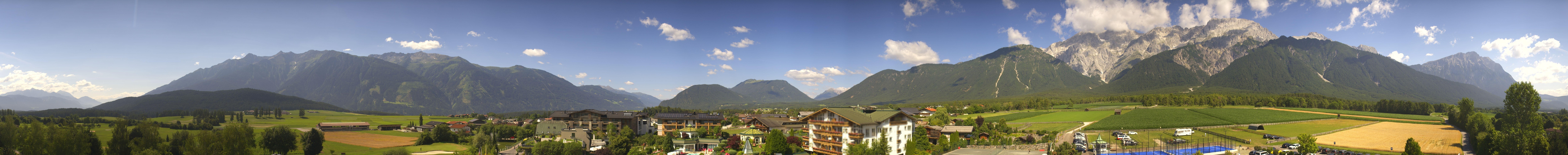 Archiv Foto Webcam Alpenresort Schwarz: Mieminger Plateau