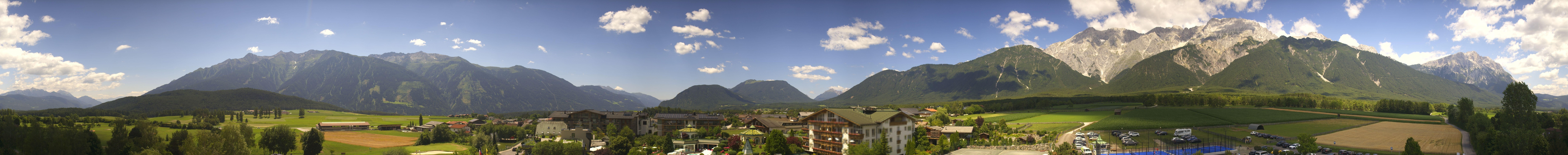 Archiv Foto Webcam Alpenresort Schwarz: Mieminger Plateau