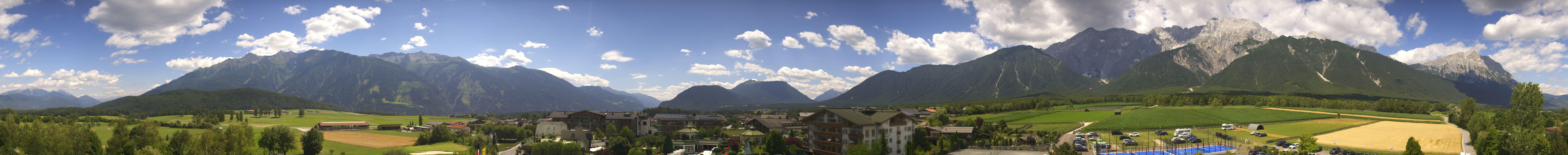 Archiv Foto Webcam Alpenresort Schwarz: Mieminger Plateau