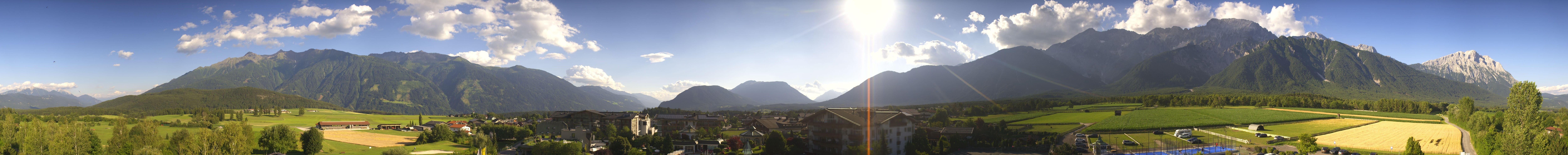 Archiv Foto Webcam Alpenresort Schwarz: Mieminger Plateau