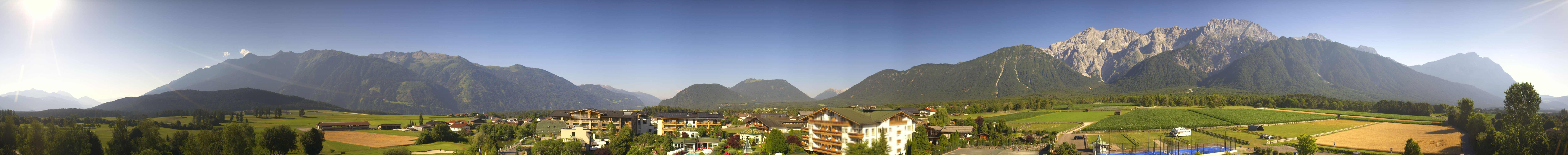 Archiv Foto Webcam Alpenresort Schwarz: Mieminger Plateau
