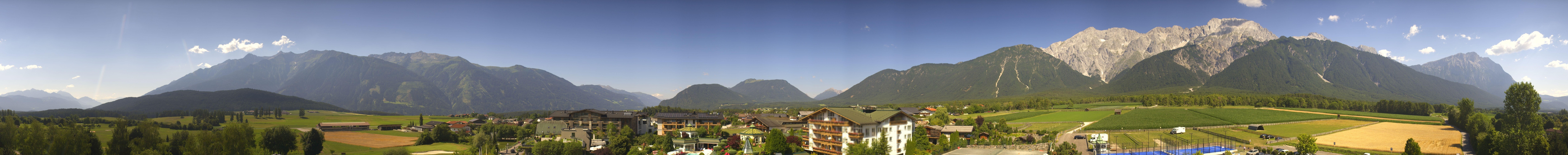 Archiv Foto Webcam Alpenresort Schwarz: Mieminger Plateau