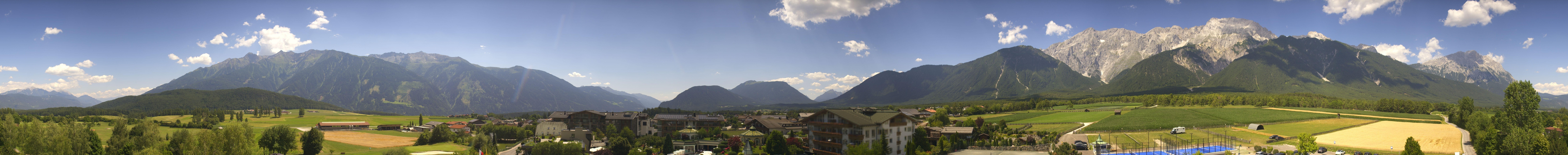 Archiv Foto Webcam Alpenresort Schwarz: Mieminger Plateau