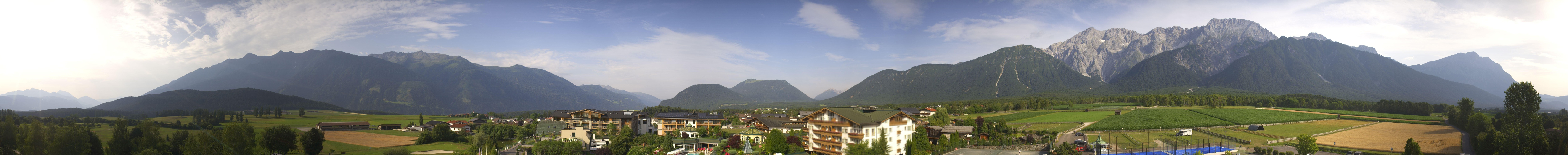 Archived image Webcam Alpenresort Schwarz at Mieming Plateau