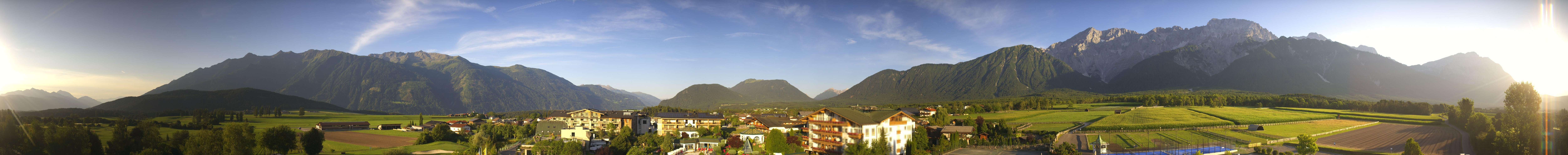 Archiv Foto Webcam Alpenresort Schwarz: Mieminger Plateau