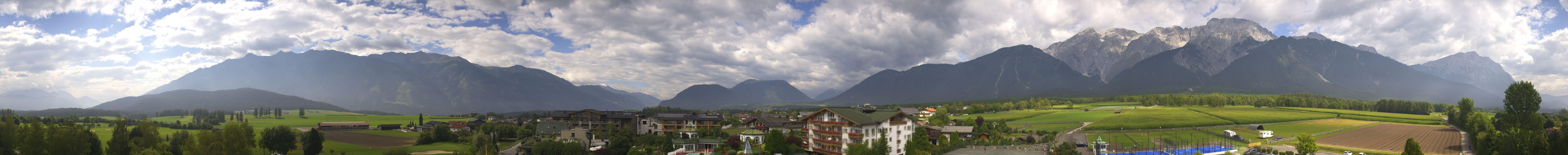 Archiv Foto Webcam Alpenresort Schwarz: Mieminger Plateau