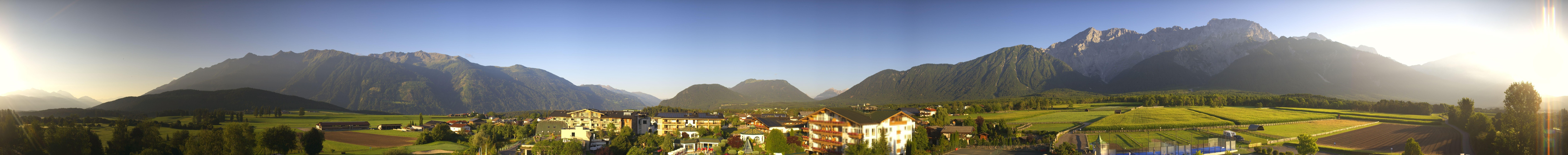 Archiv Foto Webcam Alpenresort Schwarz: Mieminger Plateau