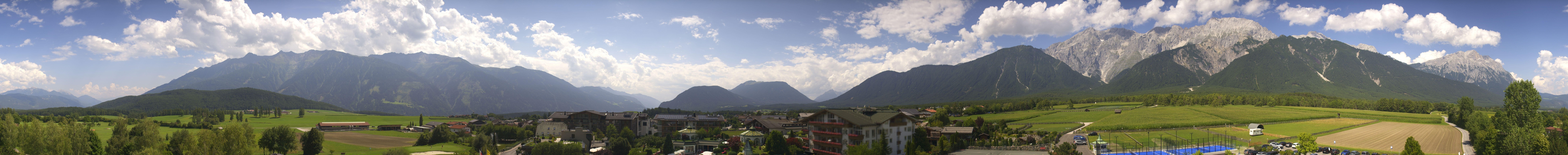 Archiv Foto Webcam Alpenresort Schwarz: Mieminger Plateau