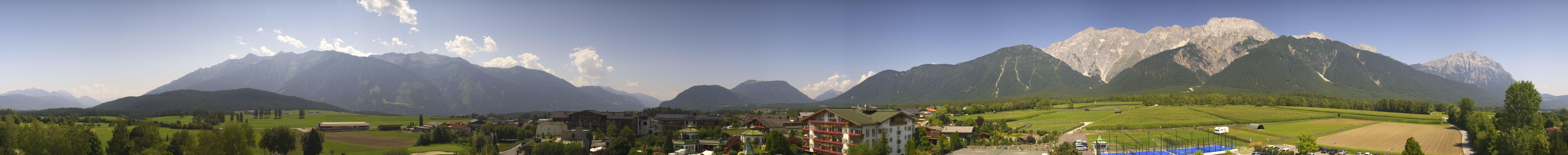 Archiv Foto Webcam Alpenresort Schwarz: Mieminger Plateau