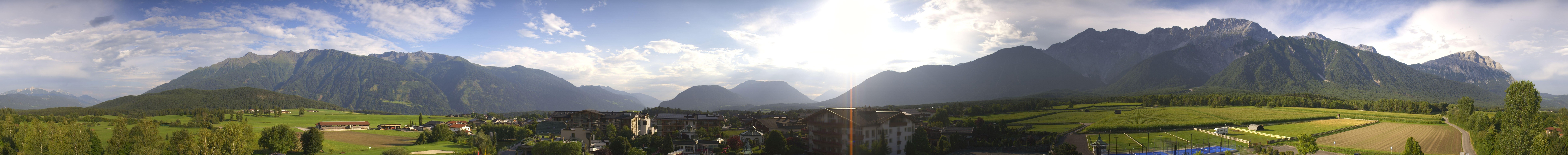 Archiv Foto Webcam Alpenresort Schwarz: Mieminger Plateau