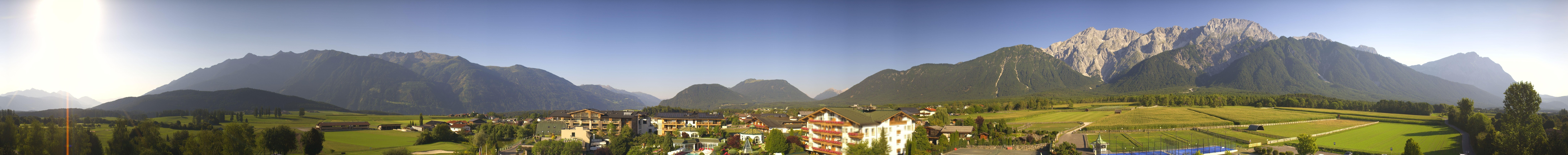 Archiv Foto Webcam Alpenresort Schwarz: Mieminger Plateau