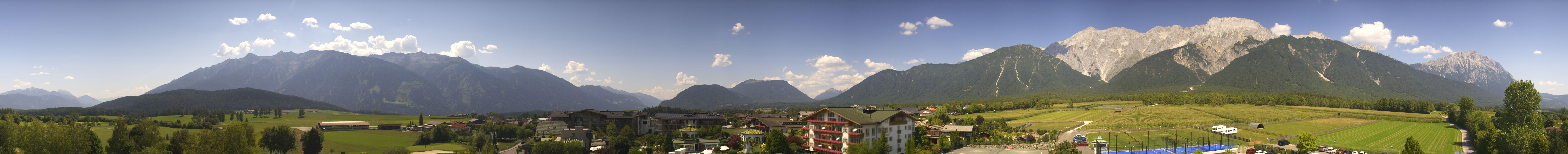 Archiv Foto Webcam Alpenresort Schwarz: Mieminger Plateau