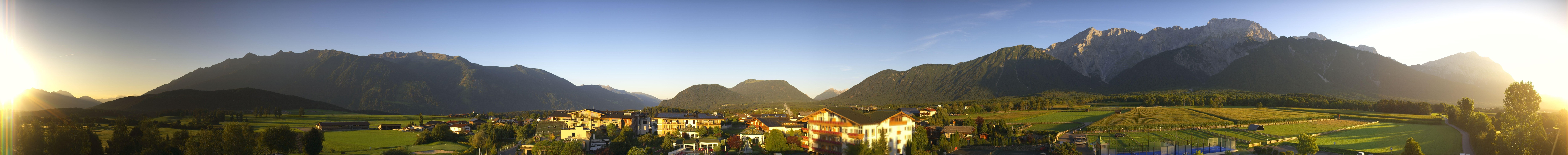 Archiv Foto Webcam Alpenresort Schwarz: Mieminger Plateau