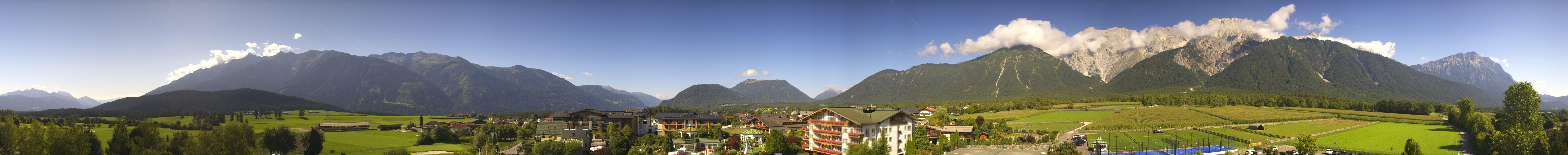 Archiv Foto Webcam Alpenresort Schwarz: Mieminger Plateau