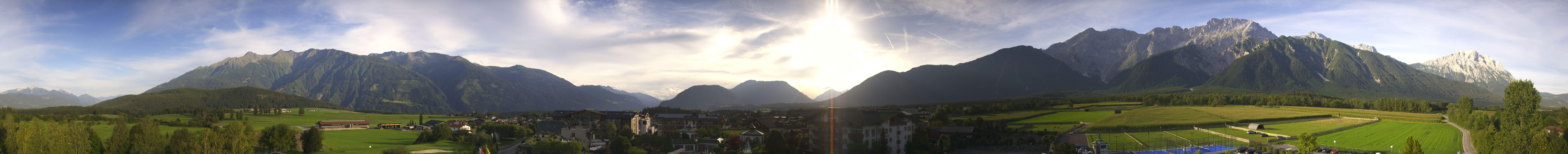 Archiv Foto Webcam Alpenresort Schwarz: Mieminger Plateau